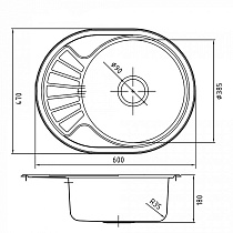 Кухонная мойка Iddis Suno SUN60SDi77 60 см без отверстий, сатин