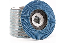 Набор шлифовальных лепестковых кругов КЛТ P40 плоские, 125 мм, X-lock/22.2 мм Альфадиск 5429