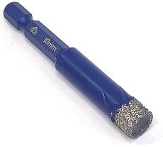 Коронка алмазная CORTE с шестигранным хвостовиком 1/4 HEX 10 мм. SBH10