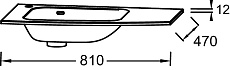 Раковина Jacob Delafon Nona EB1880RU-00 80 см белый