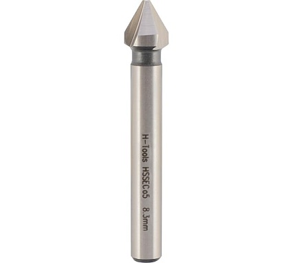 Зенковка H-Tools 60градусов 8.3мм HSSE-Co5 3z DIN334C L-50мм 896083EHT