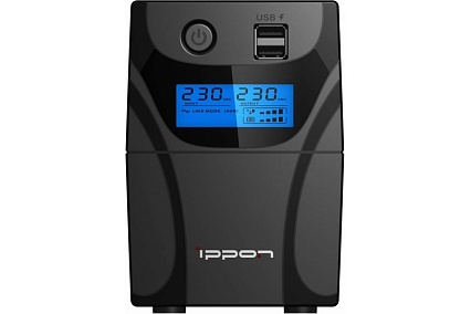 Источник бесперебойного питания Ippon Back Power Pro II 600 360Вт 600ВА черный 1030300