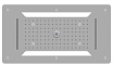 Верхний душ RGW Shower Panels SP-71 70x38 многофункциональный