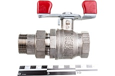 Шаровой кран RUB с накидной гайкой (&quot;американка&quot;), 1 1/4&quot; DN32 PN40, ВР-ВР, серия MILANO (S.90) S90G36