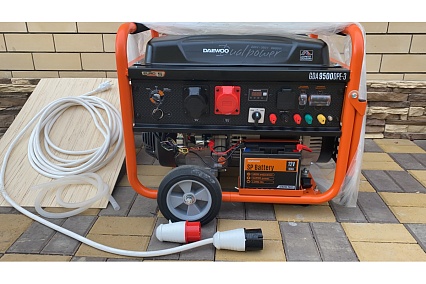Бензиновый генератор с функцией Dual Power Daewoo GDA 9500DPE-3