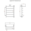 Полотенцесушитель водяной Aringa Римини 50x80 хром, с полкой AR03022CH