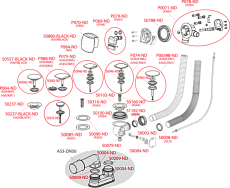 Слив-перелив AlcaPlast A565CRM3-80 80 см, хром