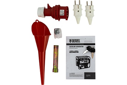 Генератор бензиновый Denzel PS 80 E-3, 6.6 кВт, 400 В, 25 л, электростартер 946954