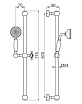 Душевой гарнитур Bugnatese Olimp OLIMP-SD-02 бронза