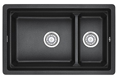 Кухонная мойка Granula Kitchen Space KS-7304U 73 см черный
