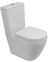Унитаз-компакт BelBagno Sfera-Tor BB2141CP-TOR/BB2141T безободковый, смыв TORNADO
