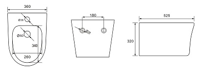 Подвесное биде Aquatek Ника AQ1009-00 белый Подвесное биде Aquatek Ника AQ1009-00 белый