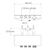 Смеситель для душа WasserKRAFT Mindel 8599 Thermo на 3 выхода, хром