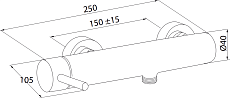 Смеситель для душа M&Z Ditirambo DRB00800