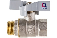 Шаровой кран для воды СТМ СТАНДАРТ 1/2&quot;, г/ш, бабочка CWFMB012