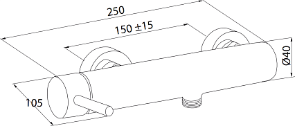 Смеситель для душа M&Z Ditirambo DRB00800