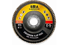 Лепестковый диск S-ABRASIVE (125x22.2 мм; P80; T27 плоский) Сегмент-Абразив 7930091775491