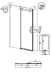 Душевая дверь Grossman Classic 140x195 прозрачное, хром 100.K33.04.140.10.00