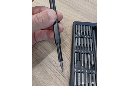 Набор отверток для точных работ Kranz RA-03, 25 предметов KR-12-4753