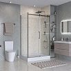 Душевой уголок BelBagno MARINO-2-AH-1-110/80-C-GM 110x80 прозрачный, оружейная сталь