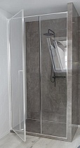 Душевая дверь Радомир Дарья BO 100х220 см прозрачная, хром, левая 1-63-2-1-0-355