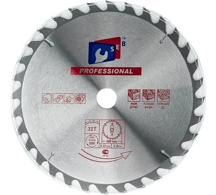 Диск пильный по дереву 300x32 мм, 32 зуба TORGWIN S65376