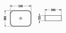 Раковина Azario AZ-78109MB 50 см матовый черный