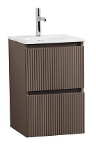 Тумба с раковиной BelBagno Uno-Mini 40 см Бежевый матовый