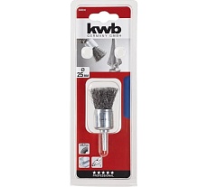 Щетка чашечная (25 мм; хвостовик 6 мм; грубая) KWB 6080-30