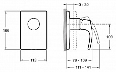 Смеситель для душа Jacob Delafon Symbol E98712-CP внешняя часть