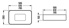 Раковина Vincea VBS-50450 50.5 см белый