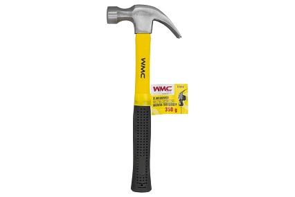Молоток-гвоздодер WMC TOOLS 350гр WMC-T7012(61011)