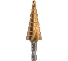 Сверло ступенчатое винтовое WOLFSTAR Р6М5К5 цх, 4-20 мм, с 3-я гранями, 8 мм dm60420