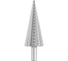 Сверло ступенчатое HORTZ 4-32 ст.15, dхв=10,0, Р6М5, 4,6,8,10,12,14,16,18,20,22,24,26,28,30,32 1140507
