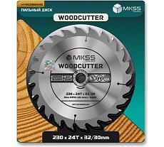 Диск пильный по дереву MKSS Toolbox Woodcutter WC2300 230x24Тх32/30 мм WC23002432