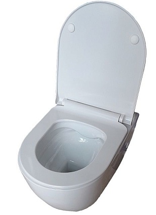 Подвесной унитаз SET Aquatek Поларис-01-014 4в1, кнопка хром матовый