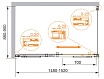 Душевой уголок Cezares PREMIER-SOFT-W-AH-1-150/90-C-Cr-IV 150x90 прозрачный