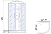 Душевая кабина River Temza 90/24 МТ 90x90 матовая, 10000000117