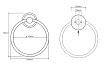 Вешалка для полотенец Bemeta Retro 144304062, кольцо, хром