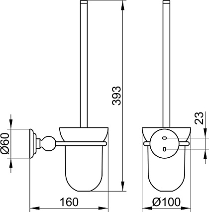 Ерш подвесной Keuco Astor 2164019000