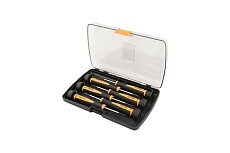 Набор отверток для точной механики TOLSEN в пластиковом кейсе, Cr-V, 6шт 20030