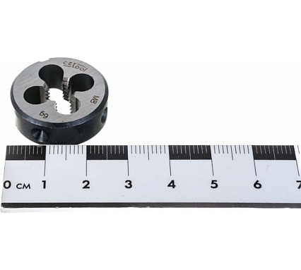 Резьбонарезной набор Bucovice Tools MINI-1, 9 предметов, плашки M3-M12, на блистере 330129