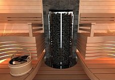 Электрическая печь для бани и сауны Sawo Tower TH3-45NS-WL, 4.5кВт, пристенная