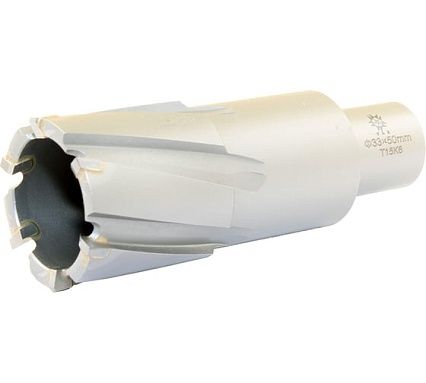 Сверло корончатое кольцевое по металлу 33x50 мм, Т15К6, хвостовик Weldon 19 мм TLX 39503