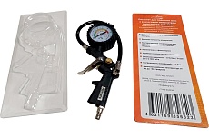 Пистолет для подкачки шин ABC работникъ с аналоговым манометром AVS-8001