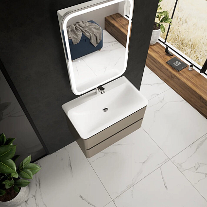 Мебель для ванной AQUAme S4 80 см бежевый