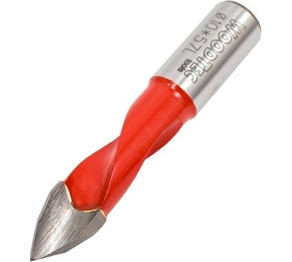 Сверло сквозное 10x25x57 мм, S10x27 мм, L Woodtec ИН 359093