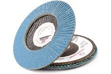 Круг лепестковый торцевой КЛТ Р120, X-lock,125 мм, конический Альфадиск 5283