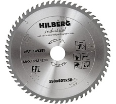 Диск пильный по дереву Industrial (350х50 мм; 60Т) Hilberg HW355