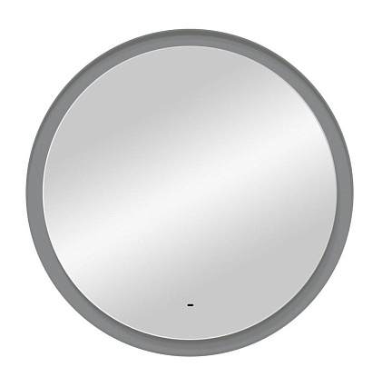 Зеркало Art&Max Napoli AM-Nap-800-DS-F-Grey 80x80 см, с подсветкой, серый матовый